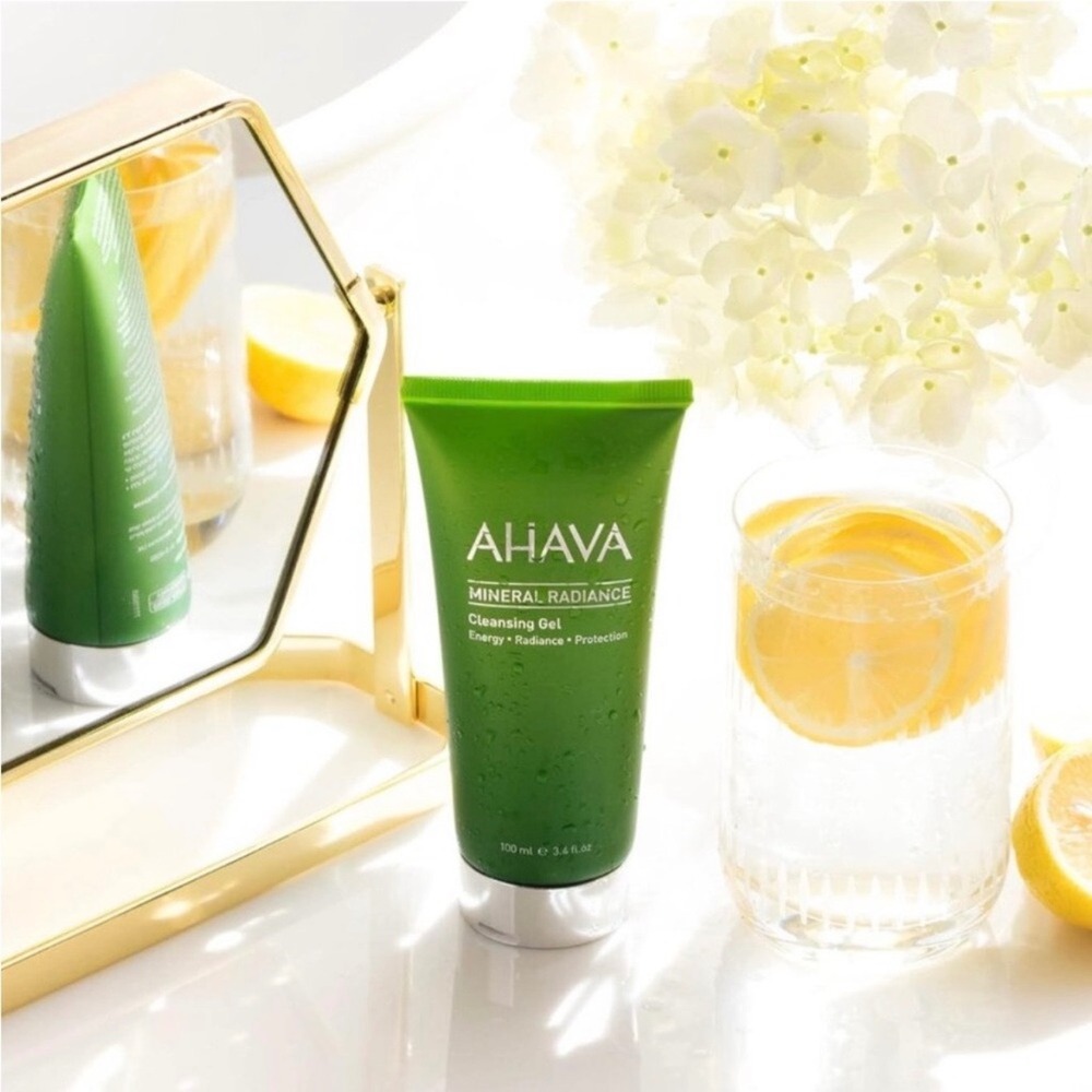 AHAVA Mineral Radiance Cleansing Gel 100ml 3.4oz Face Wash OsmoGuard New‎